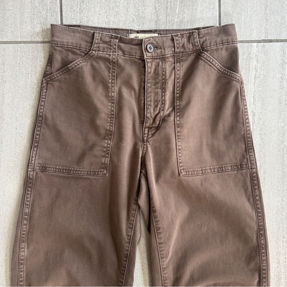 Madewell Chocolate Brown Barrel Utility Pants - Picture 2 of 6